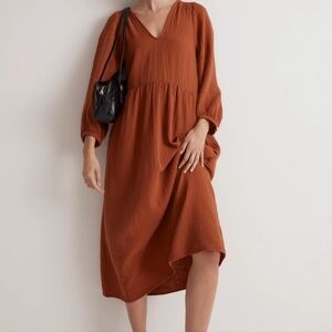 Madewell - Lightspun V-Neck Midi Dress